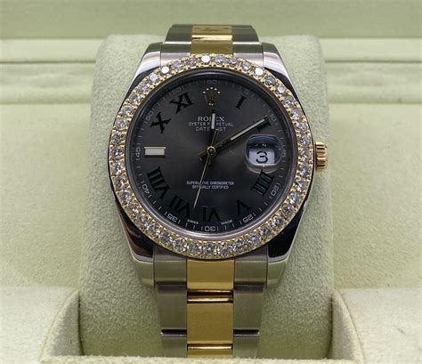 rolex datejust diamond bezel 41mm